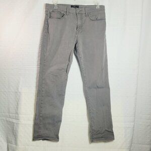 Lucky Brand Gray 121 Heritage Slim Straight Mens Soft Jeans 34/30